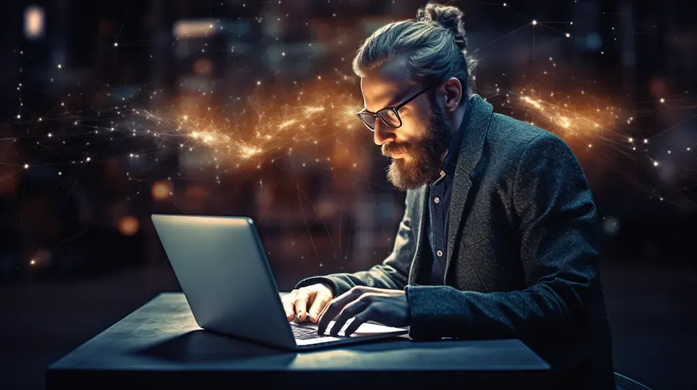 A man optimizing his content